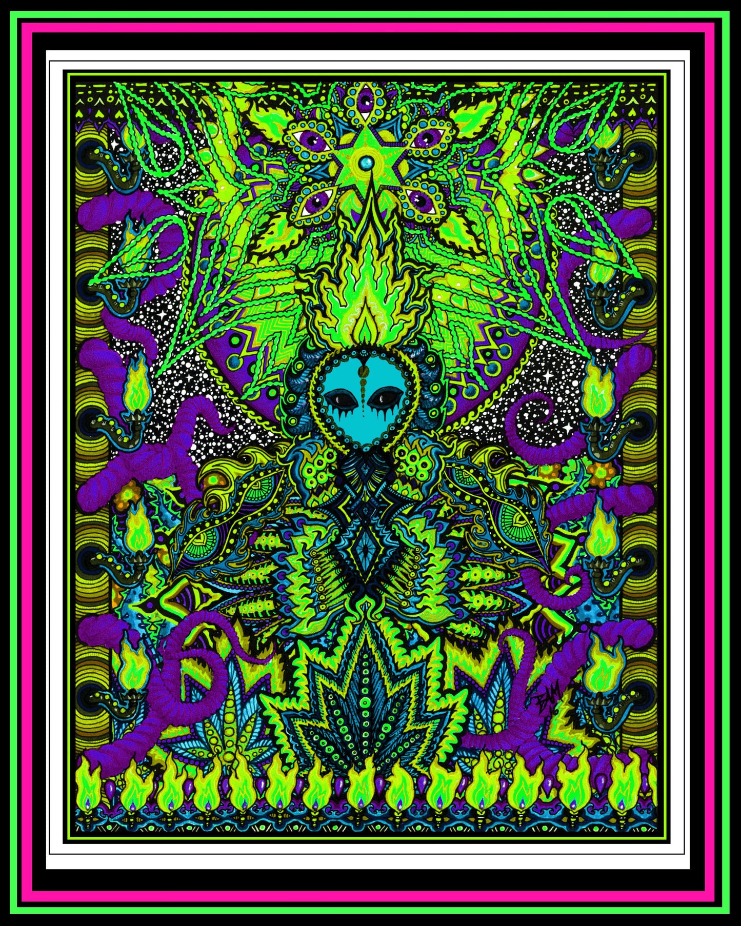 "How Do You Like It Here" Green Hue Print