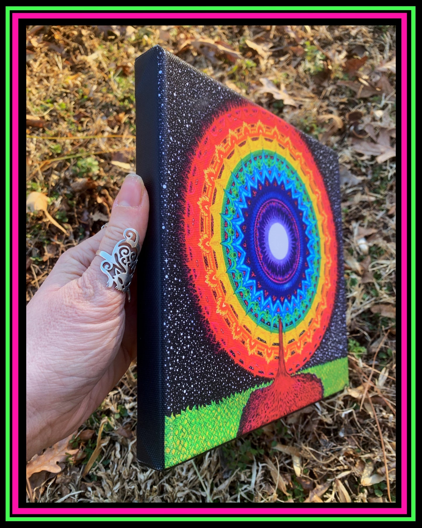 "Chakra Tree of Life" Small Canvas Print