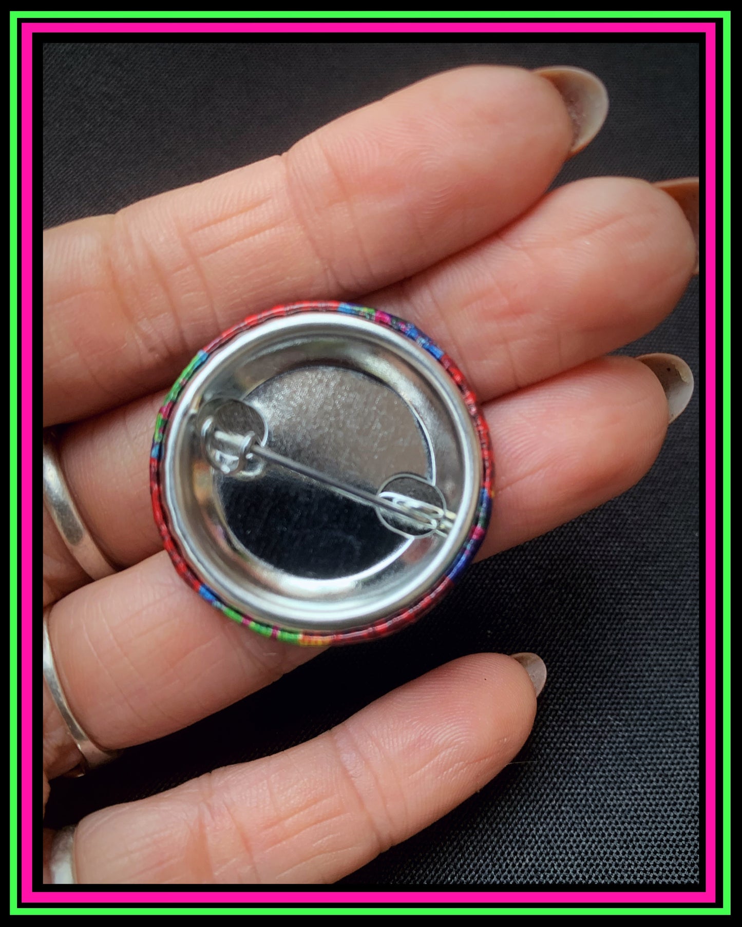 Mandala Pin-On Button