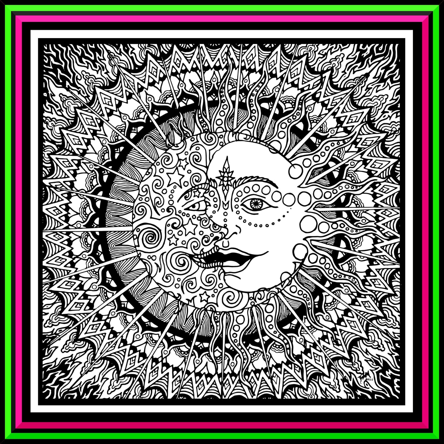 "Ra-Luna" (squared) Print