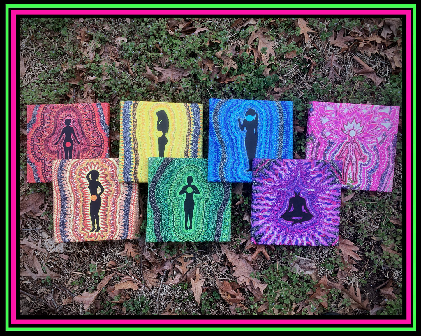 7 Chakra Series Canvas Print Set (Discounted)