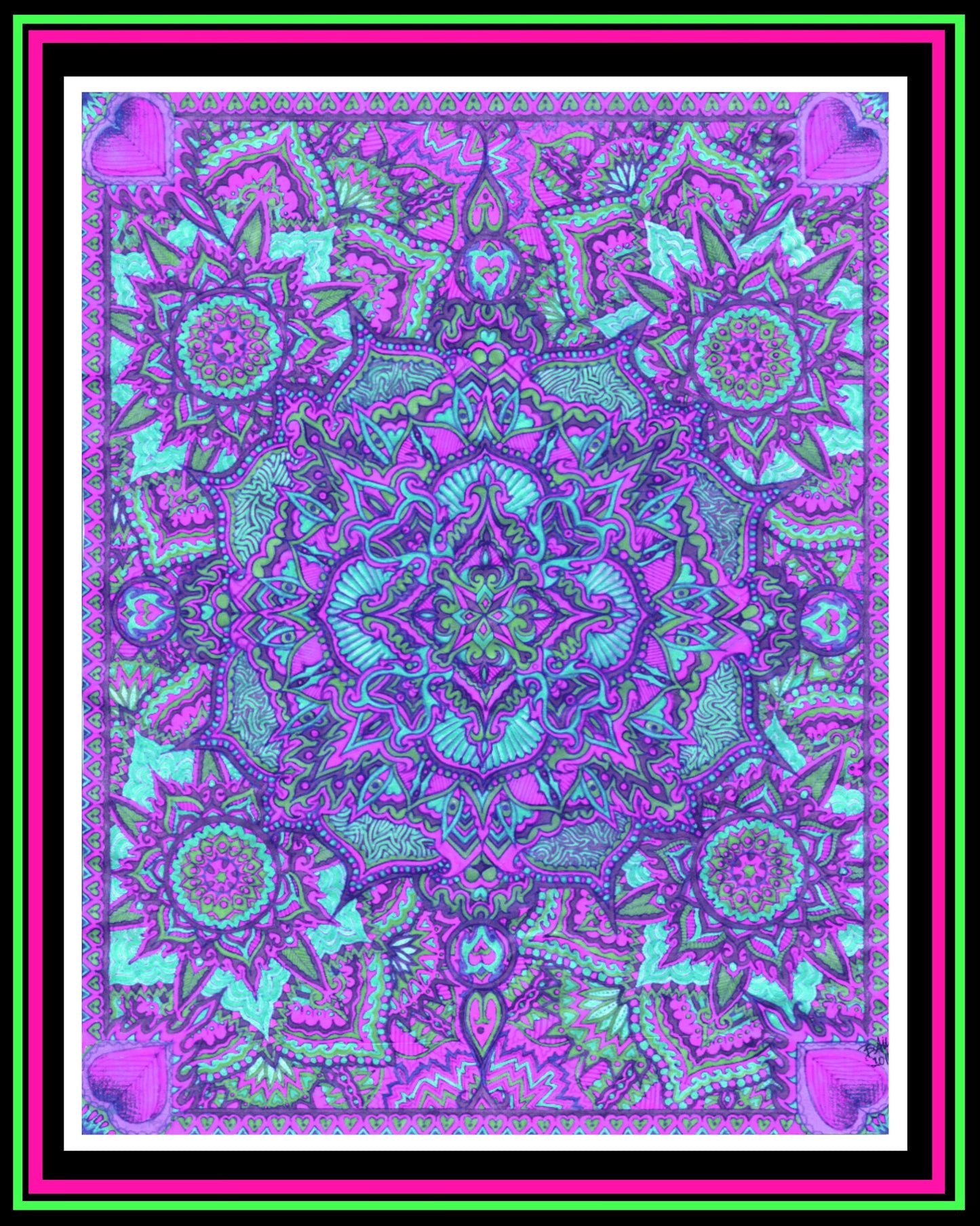 "Treasure Map" (Purple) Print