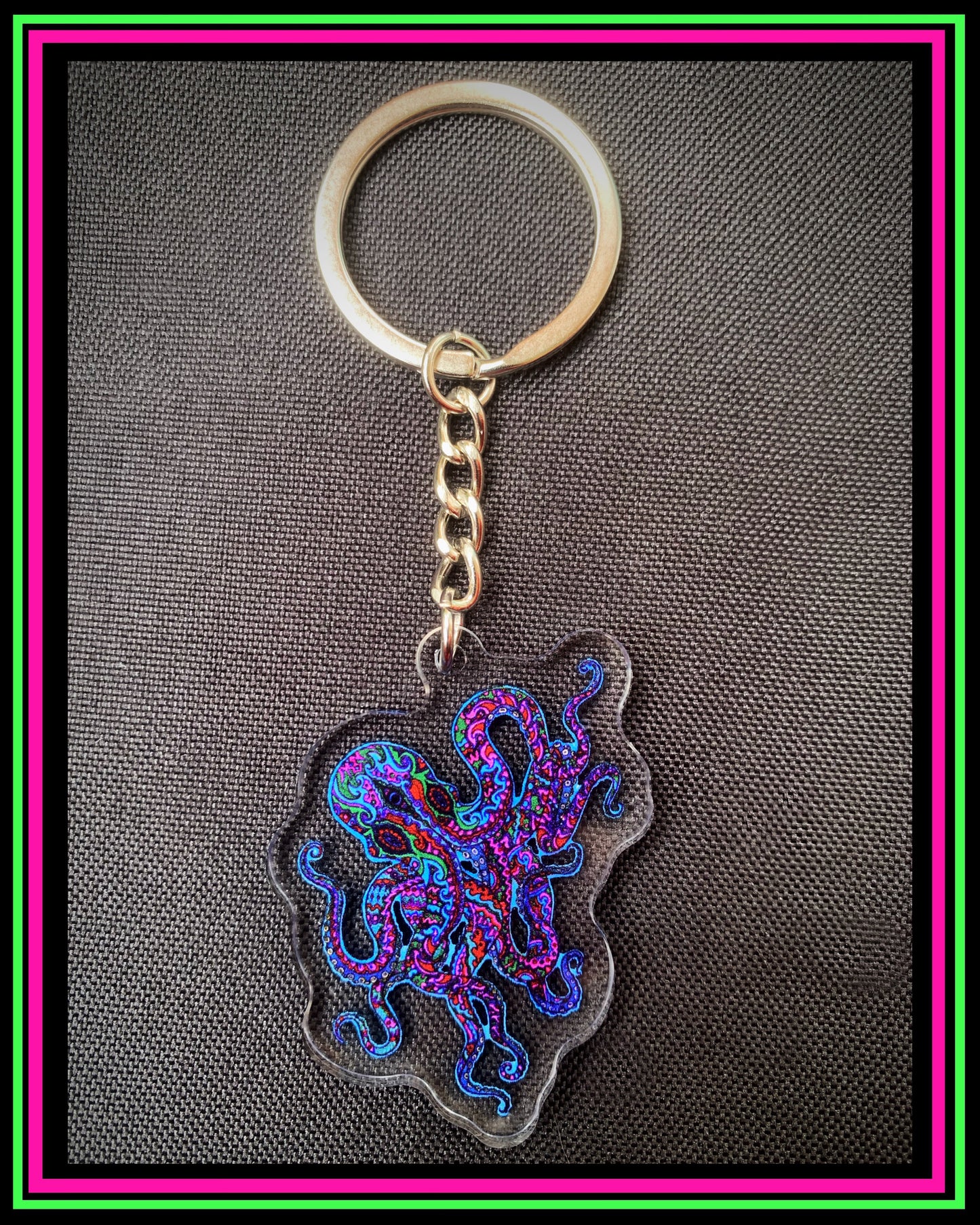 Doublesided "Mr Octopus" Keychain