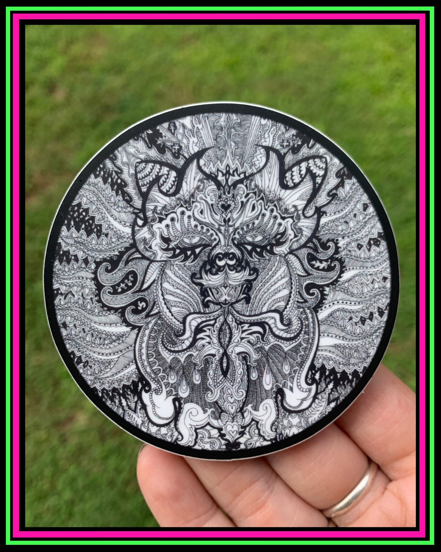 "Trippy Kitty" Vinyl Sticker