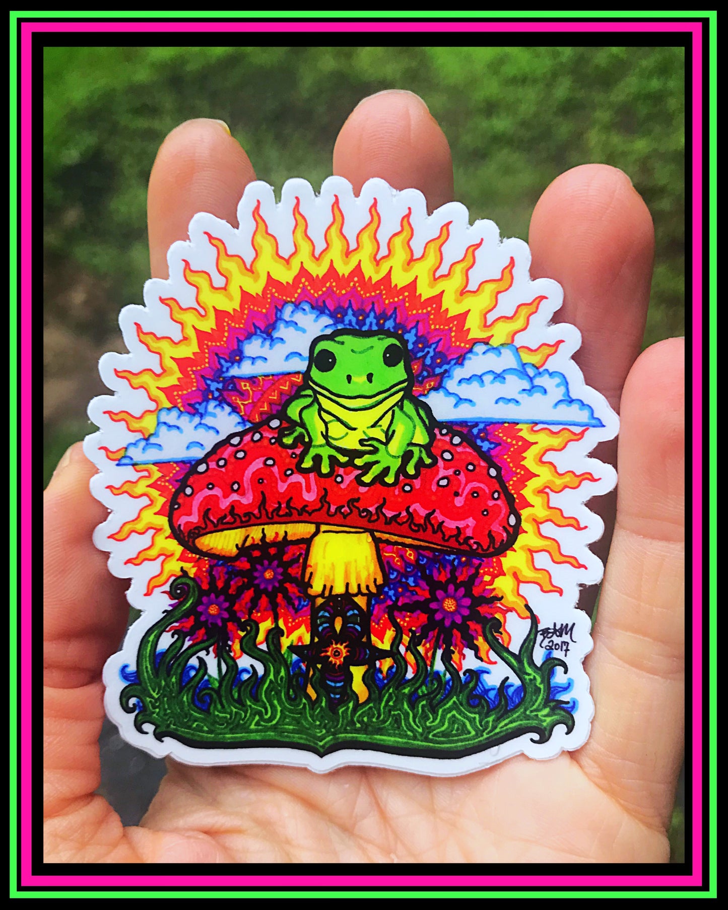 "Froggy For Mukunda" vinyl sticker