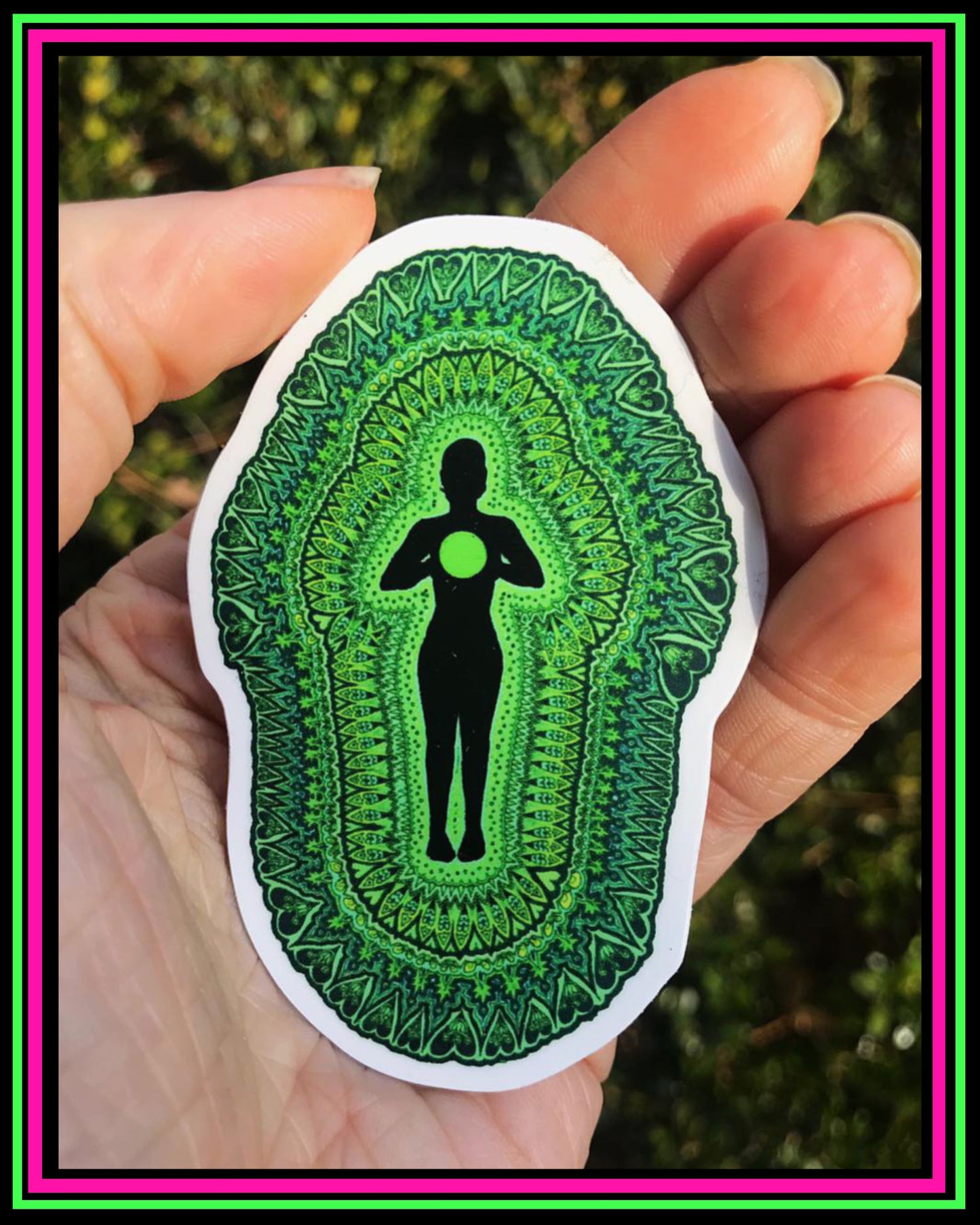 “Heart Chakra” vinyl sticker