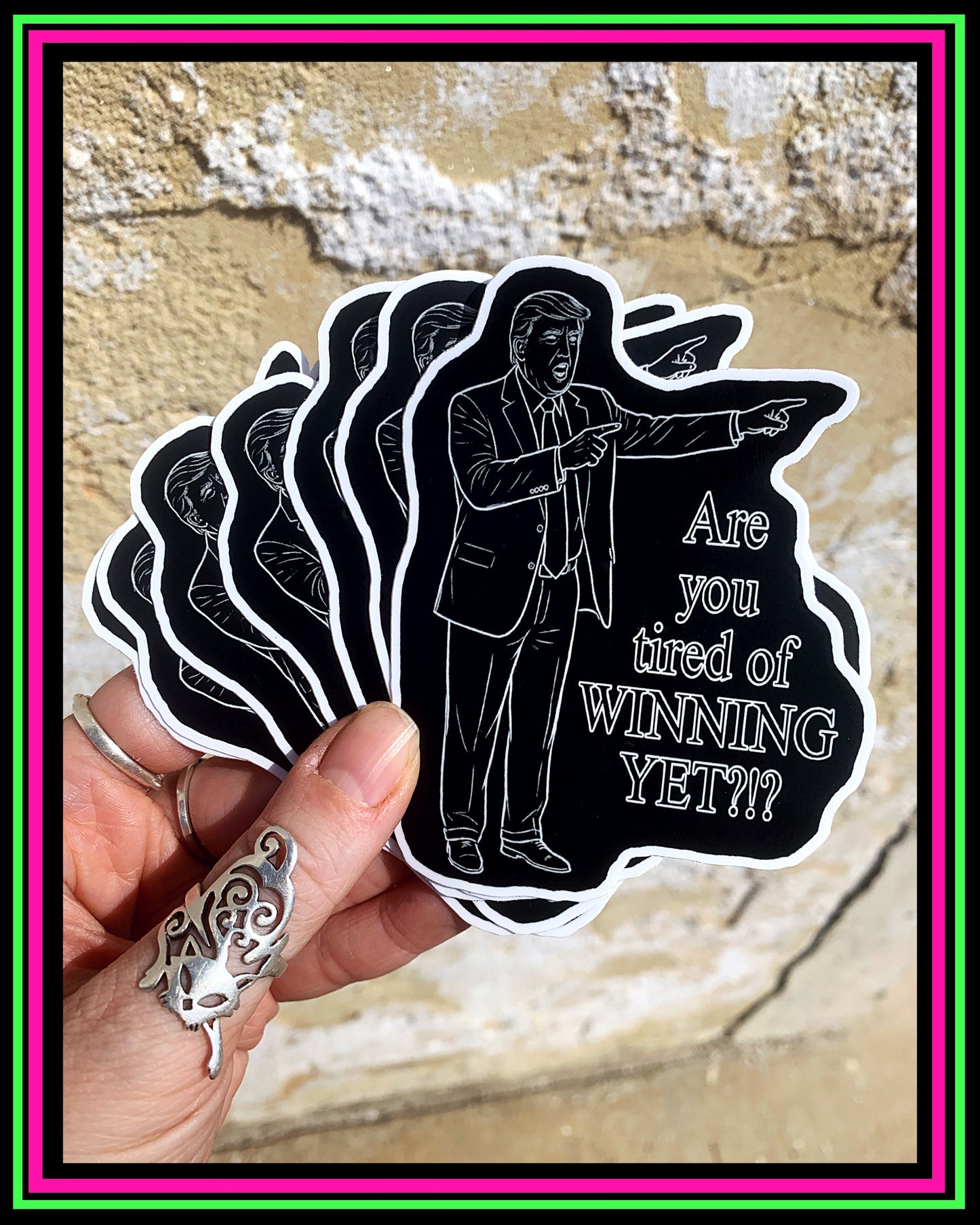 “Satire” Vinyl Stickers