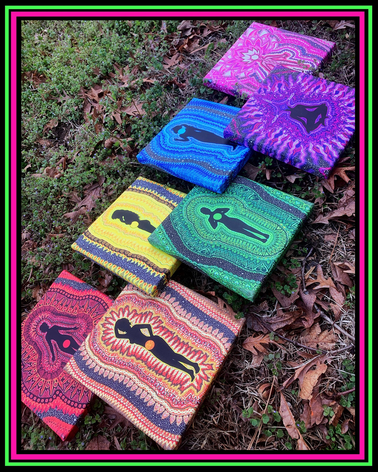 7 Chakra Series Canvas Print Set (Discounted)