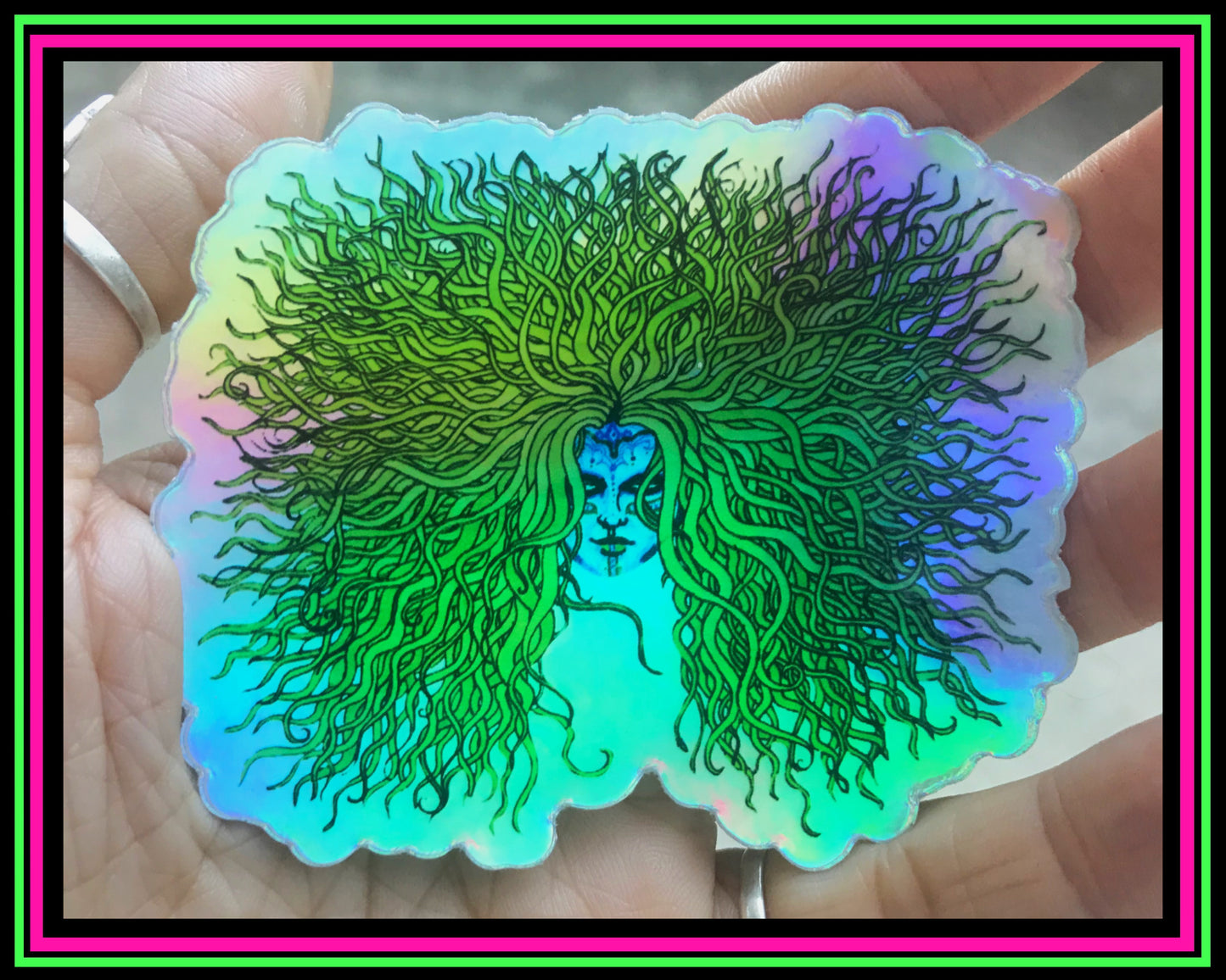 “UyuLala” holographic vinyl sticker