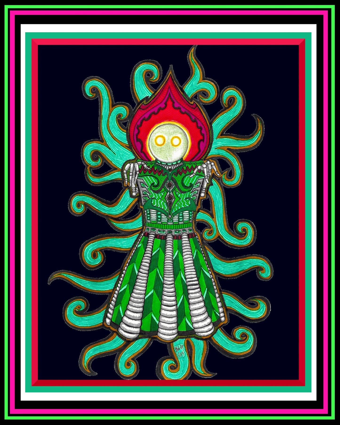 Impression « Le Monstre de Flatwoods »