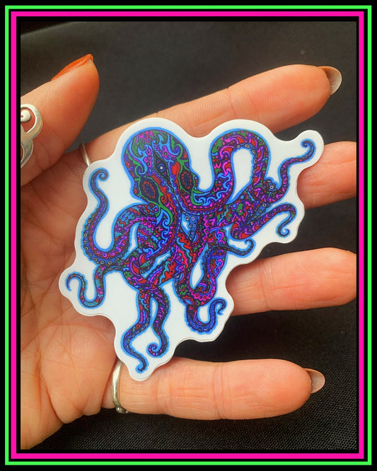 "Mr Octopus" vinyl sticker
