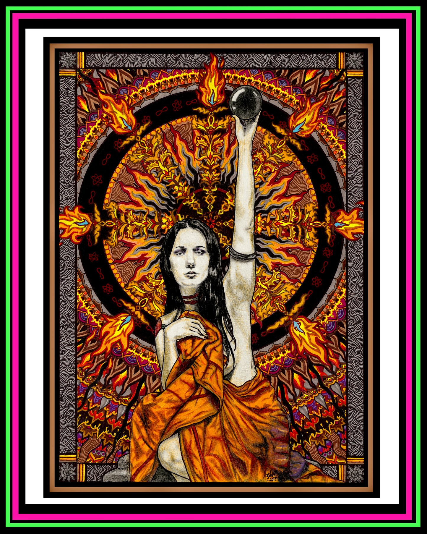 Impression « Soleil noir » 