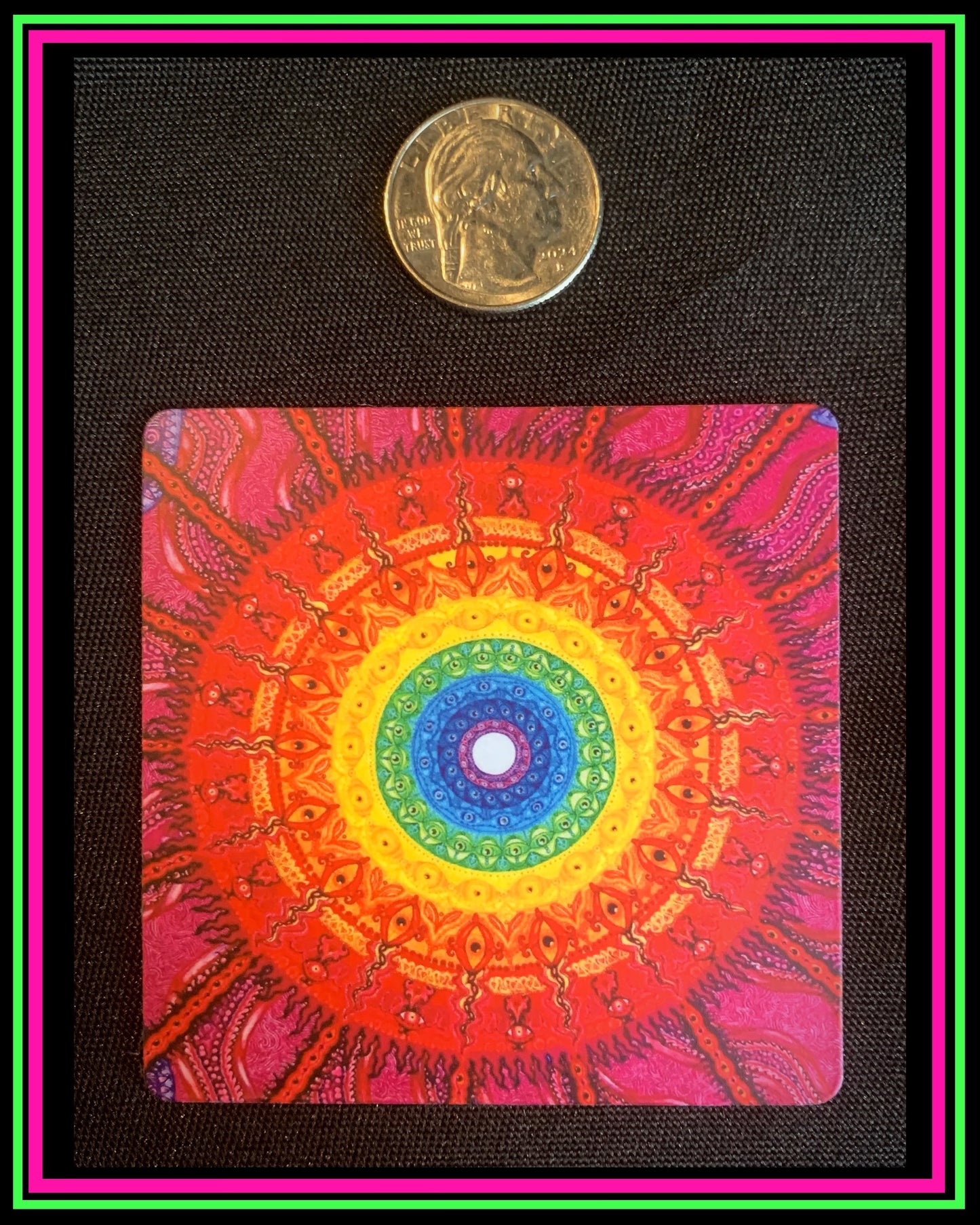 "Eye of the Chakra Storm" Small Magnet