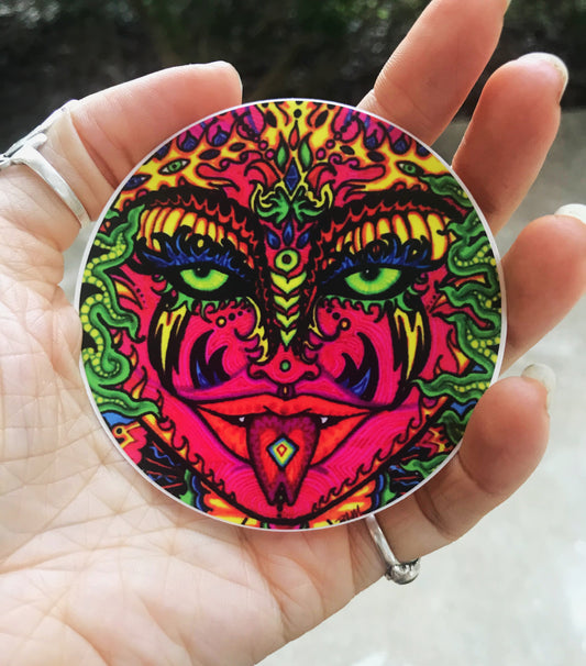 "Serpentine Ellora" vinyl sticker