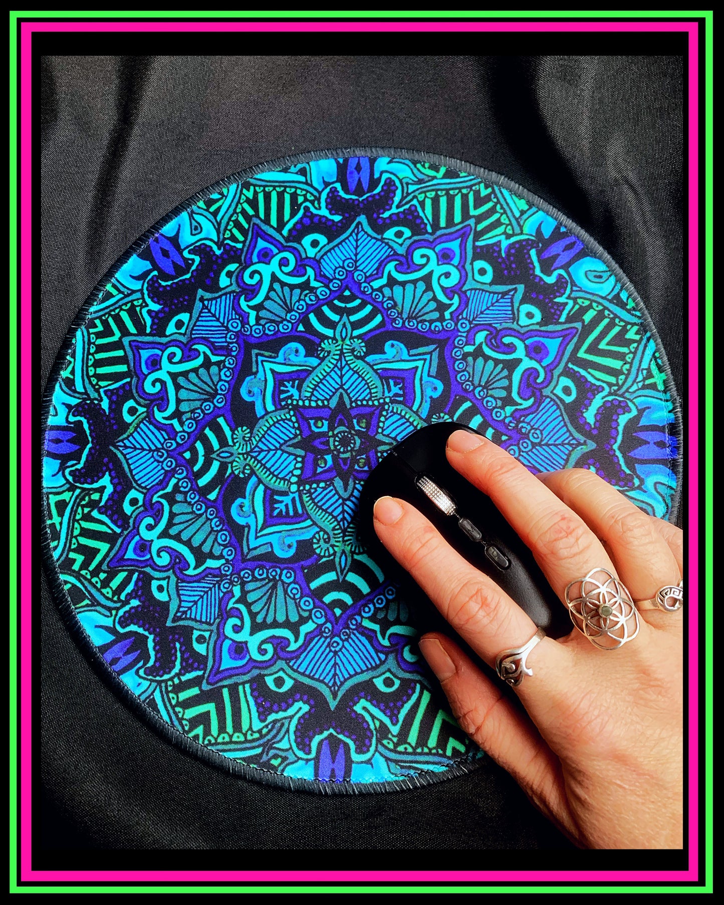 "Psyformation (Green Hue)" Mousepad