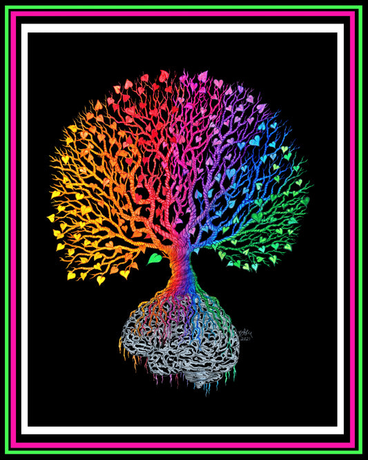 "Plot Twist-Black Background" Print