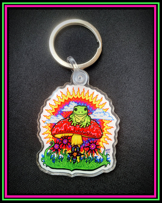 One sided Frog Keychain