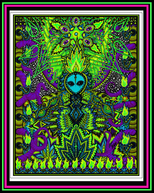 "How Do You Like It Here" Green Hue Print