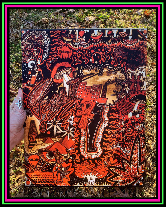 "Red Existence" Canvas Print