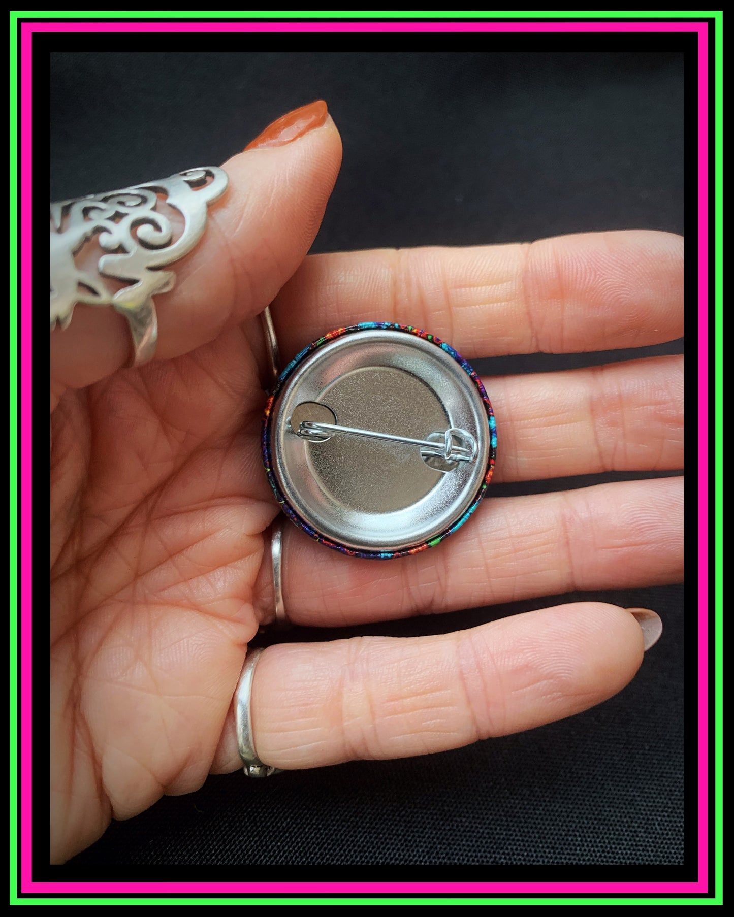 Mandala Pin-On Button