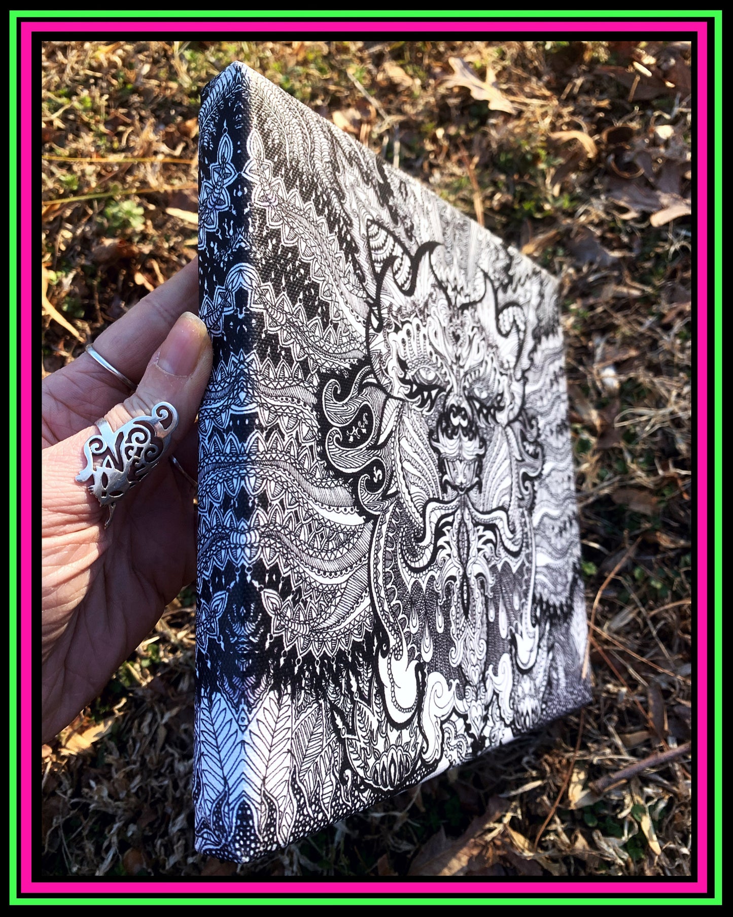 "Trippy Kitty" Small Canvas Print