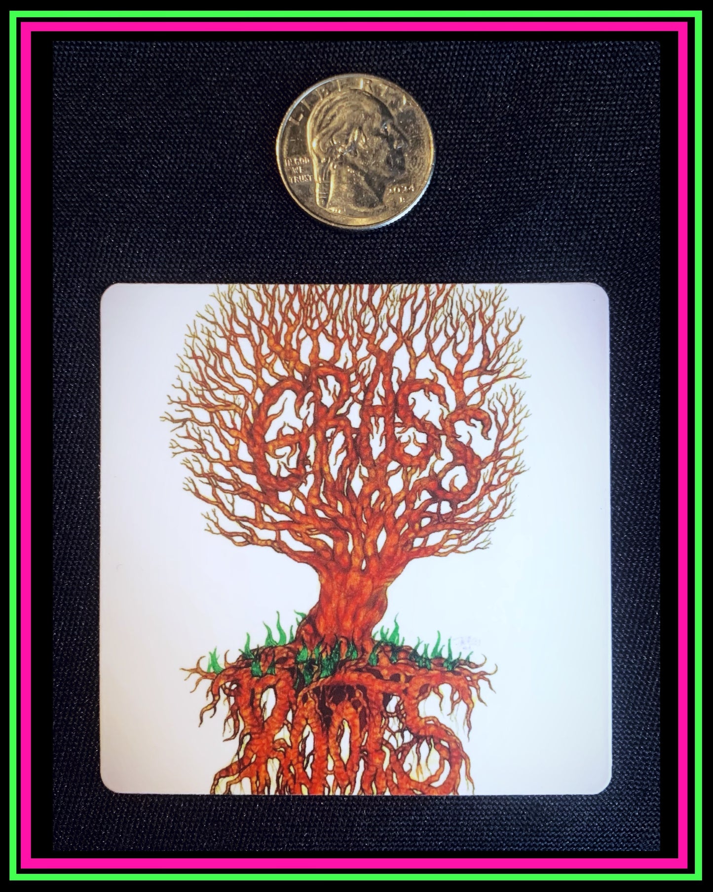 "Grass Roots" small magnet
