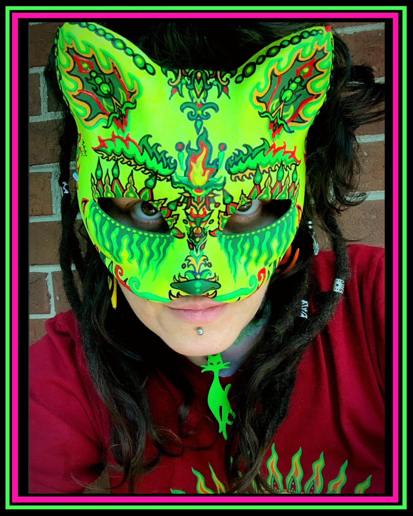 Yellow Magic Meow Mask