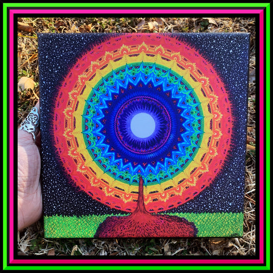 "Chakra Tree of Life" Small Canvas Print