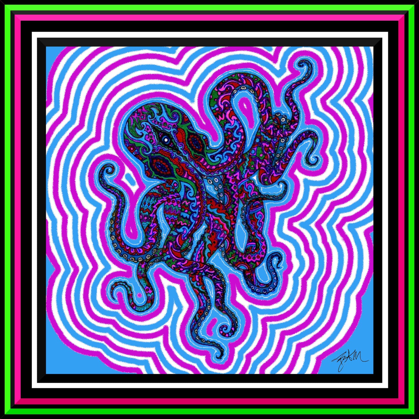 "Mr. Octopus (Psychedelic) Print