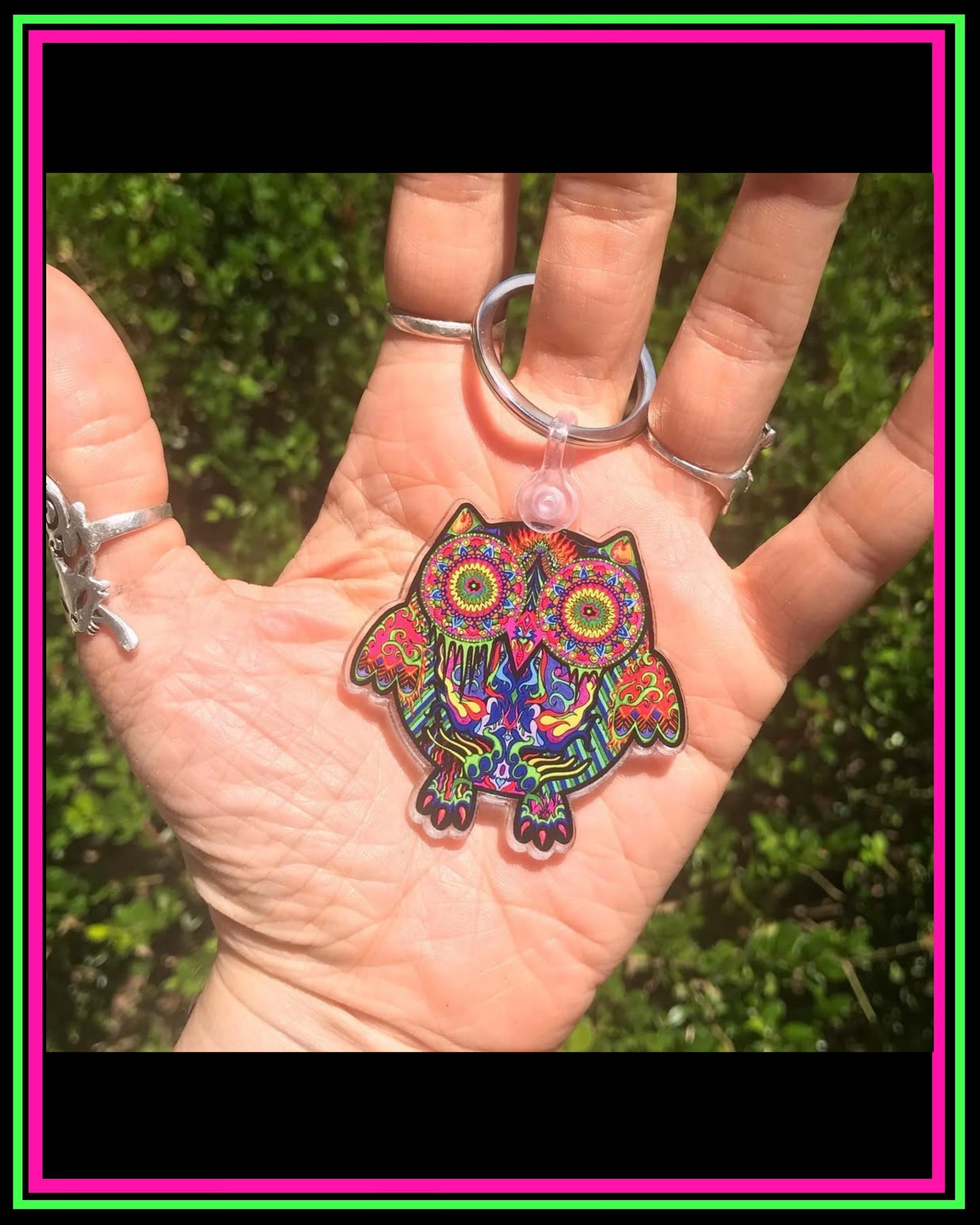 One sided Owl Keychain