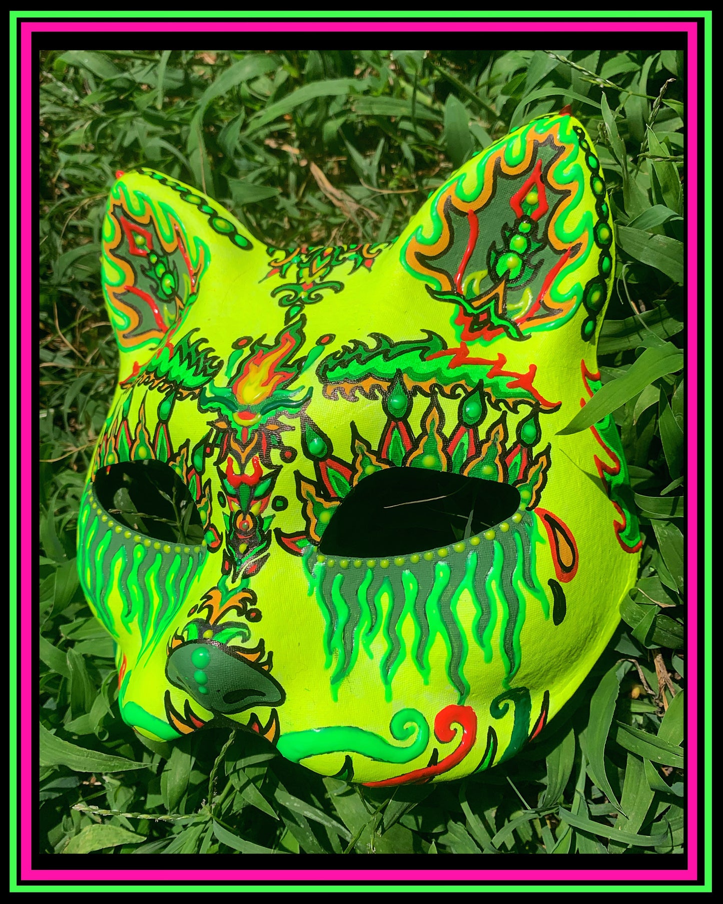 Yellow Magic Meow Mask
