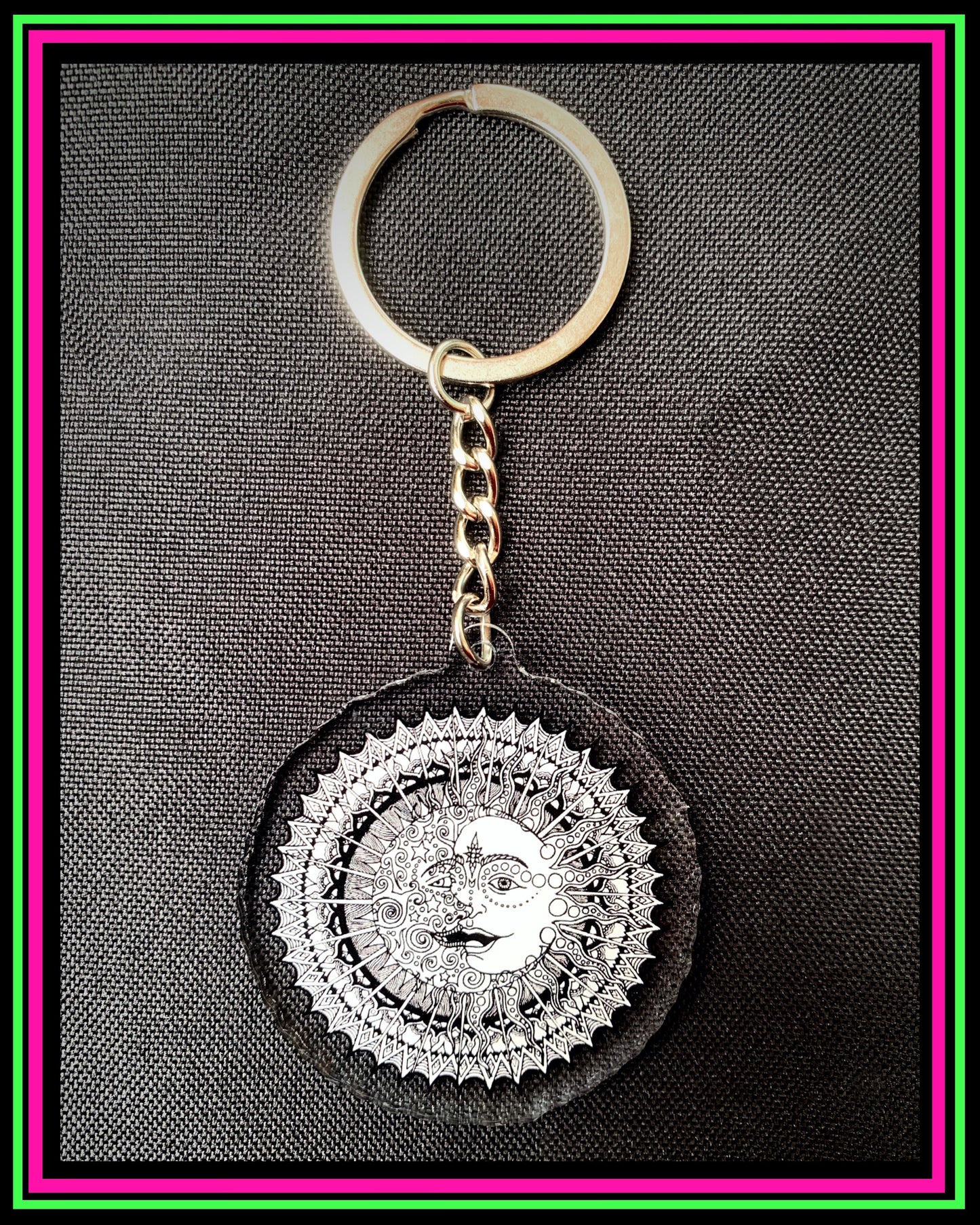 Double sided "Ra Luna" Keychain