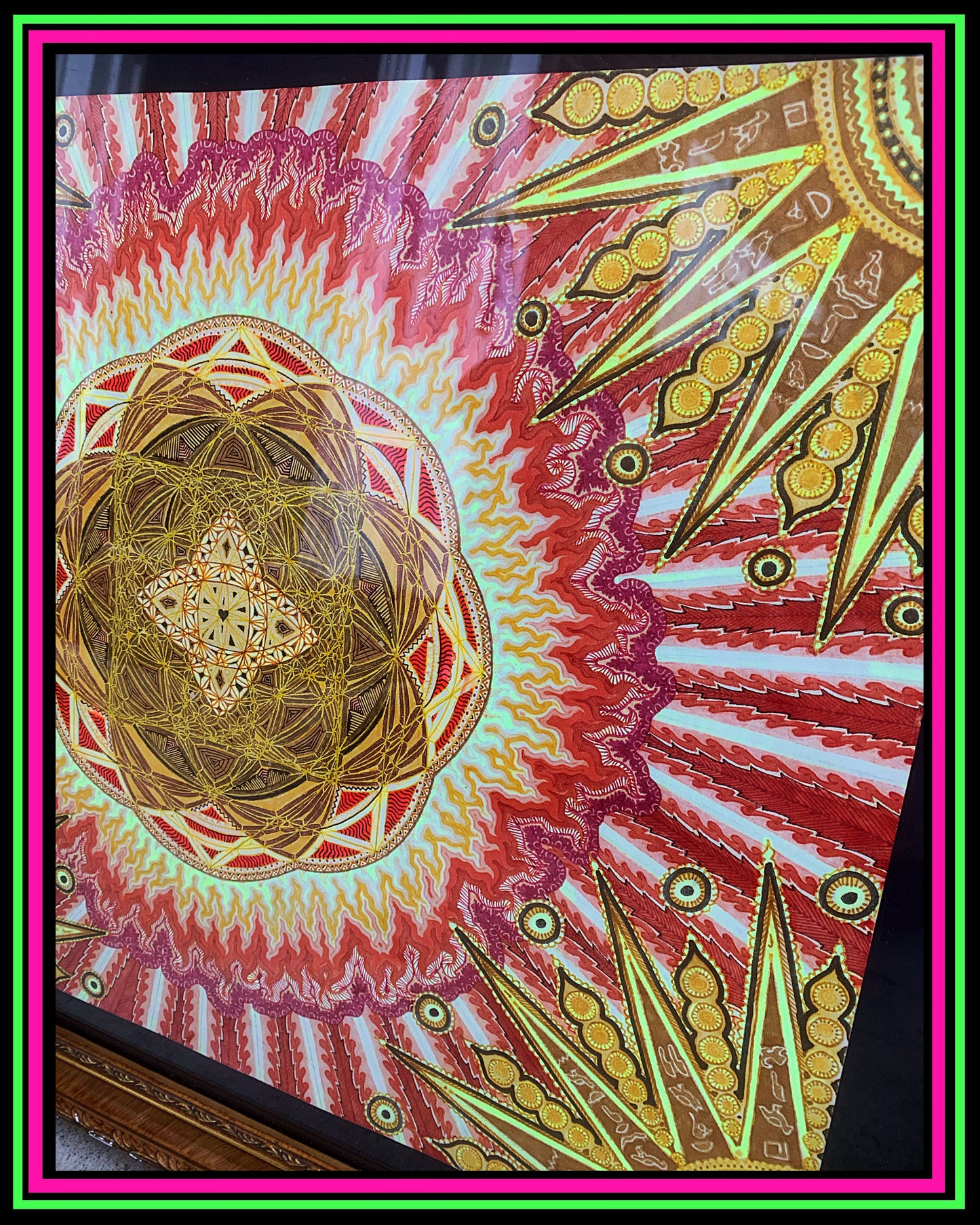 "Hail to my African Sun" Original Drawing