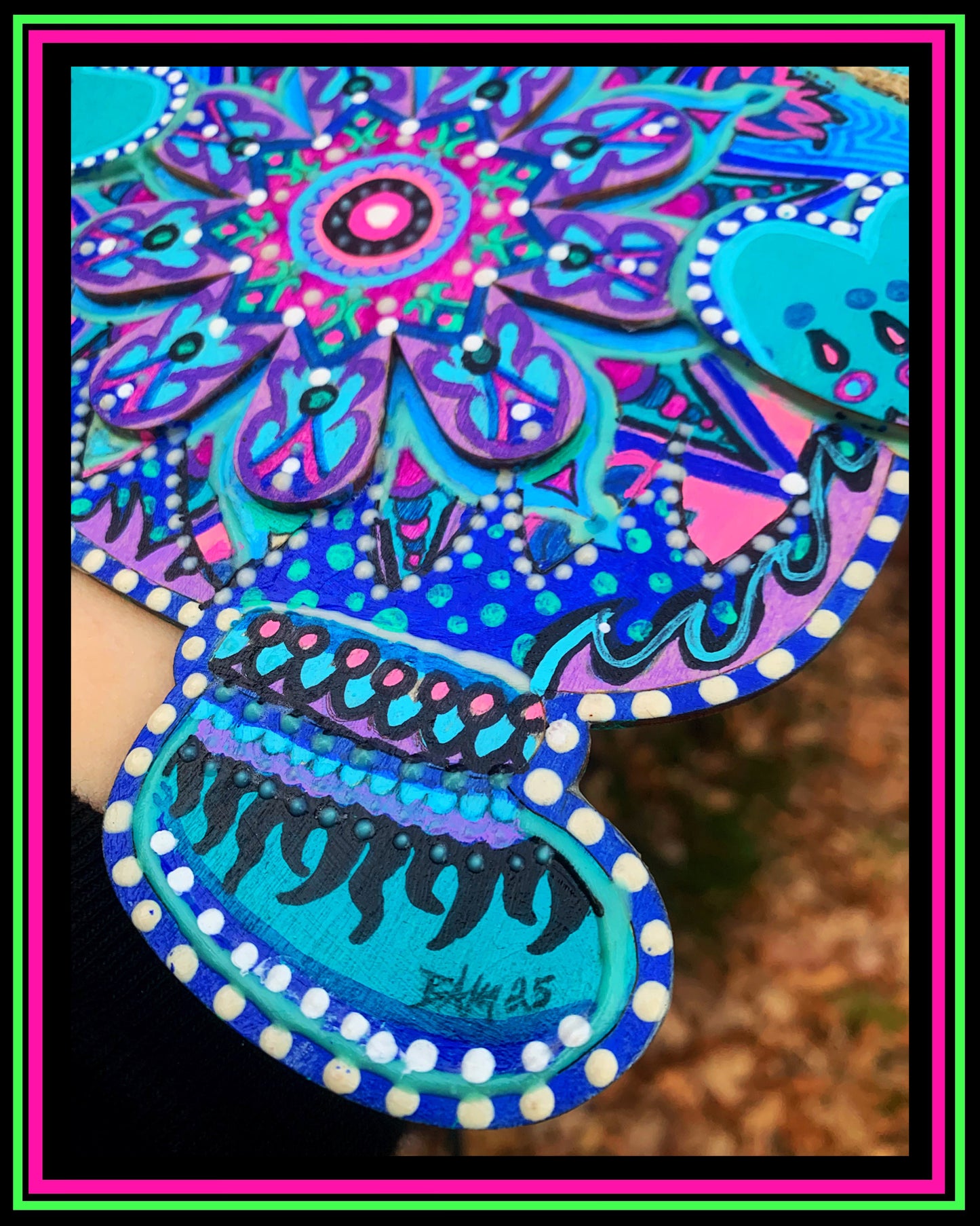 Hand Painted Magic Gnome Ornament