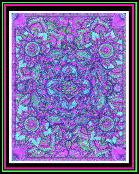 "Treasure Map" (Purple) Print