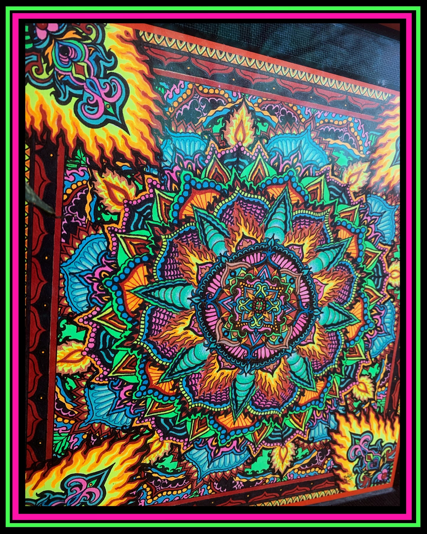 "Fire Flower" Original Drawing