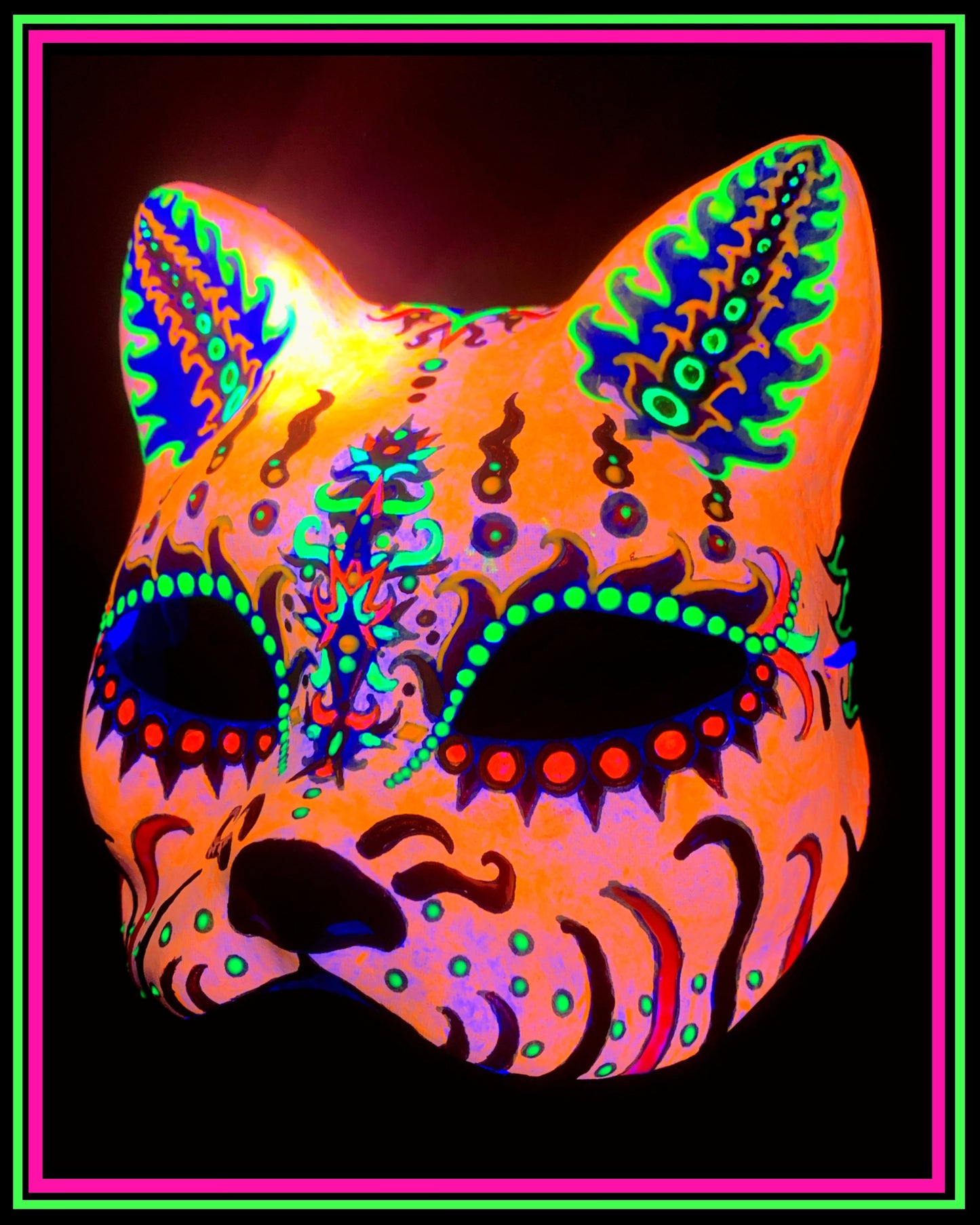 Orange Magic Meow Mask