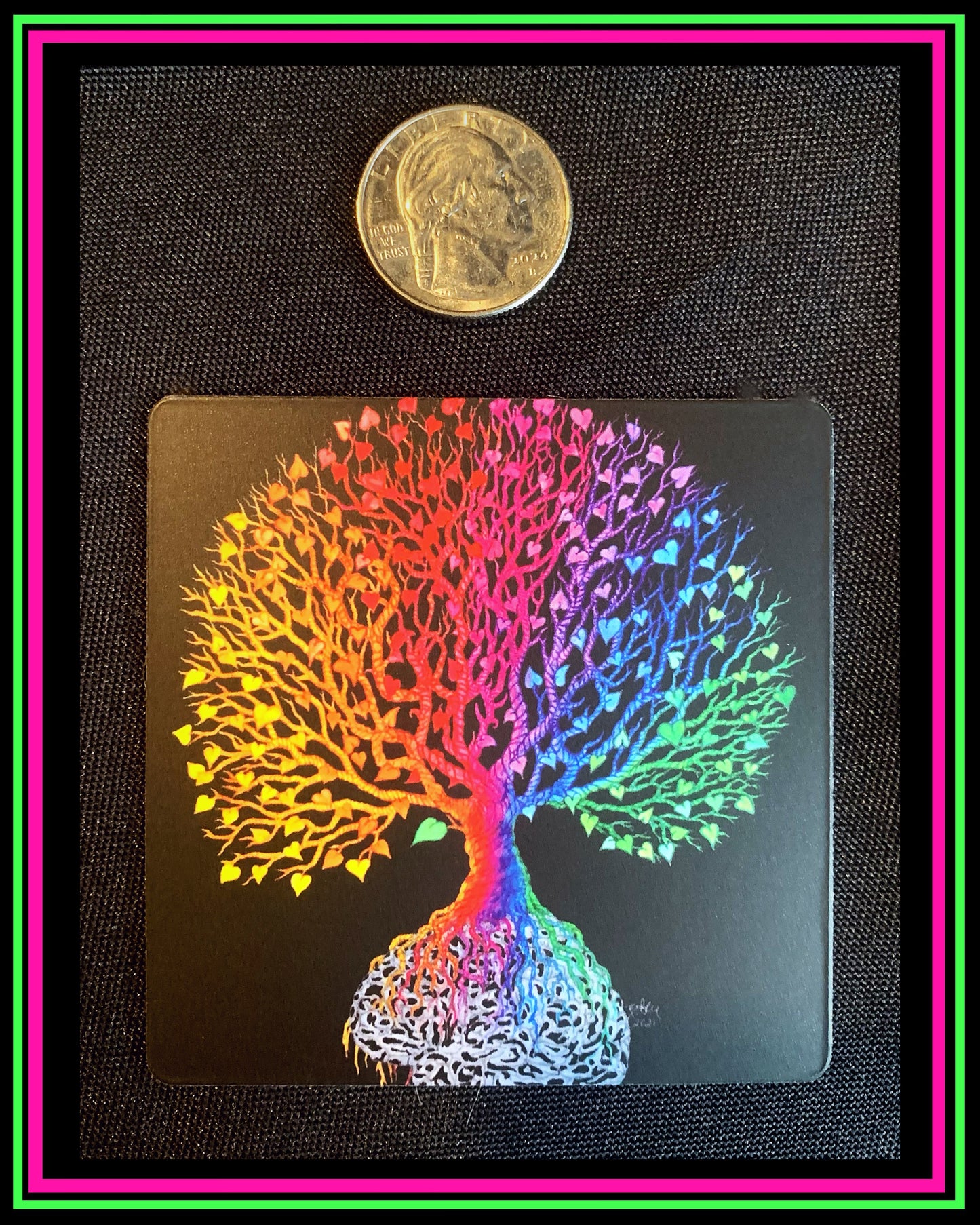 "Plot Twist" (black) small magnet