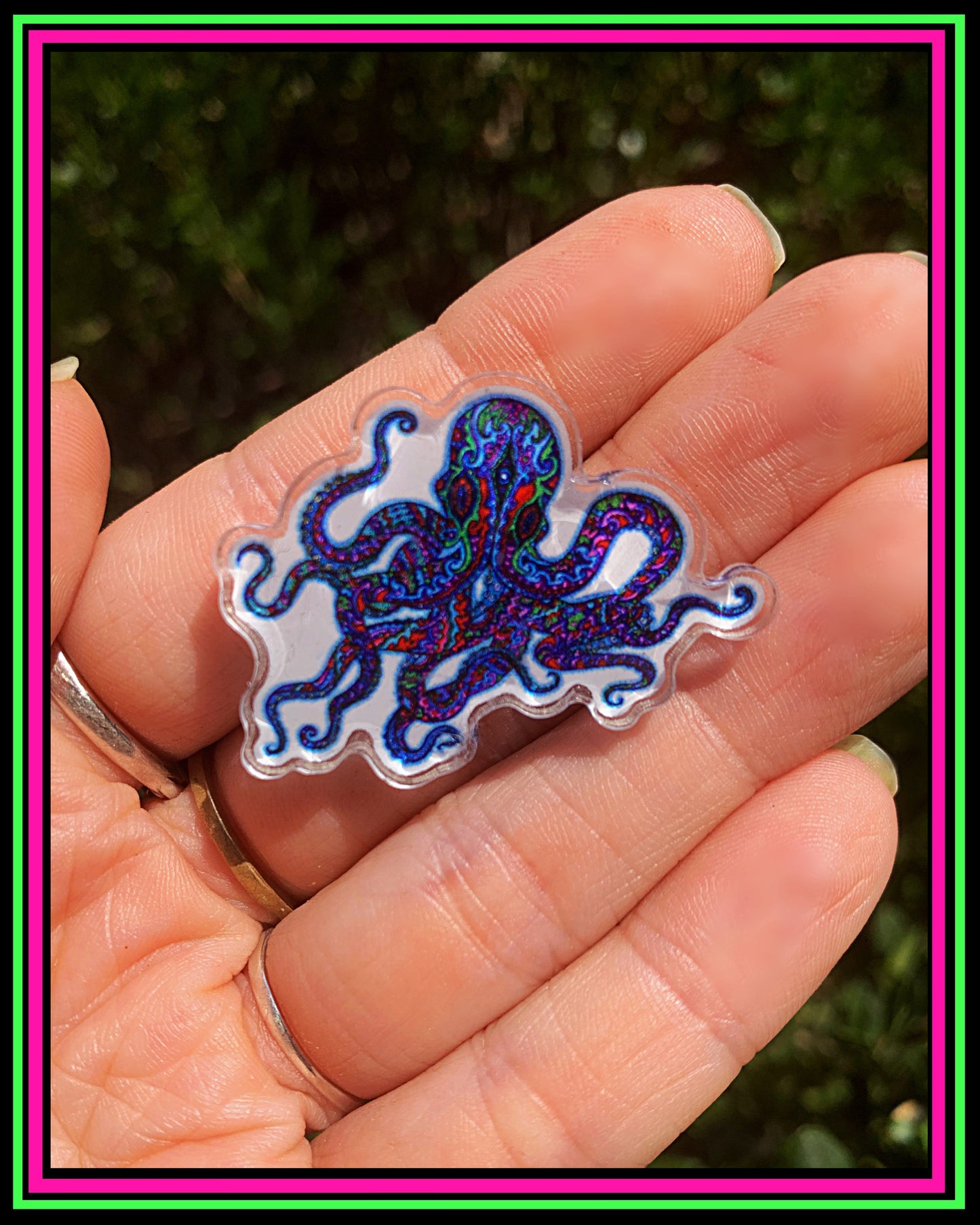 Octopus Acrylic Pin