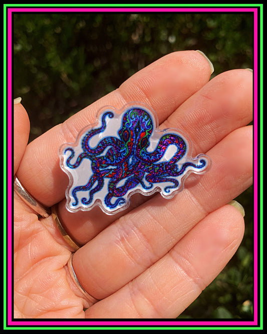 Octopus Acrylic Pin