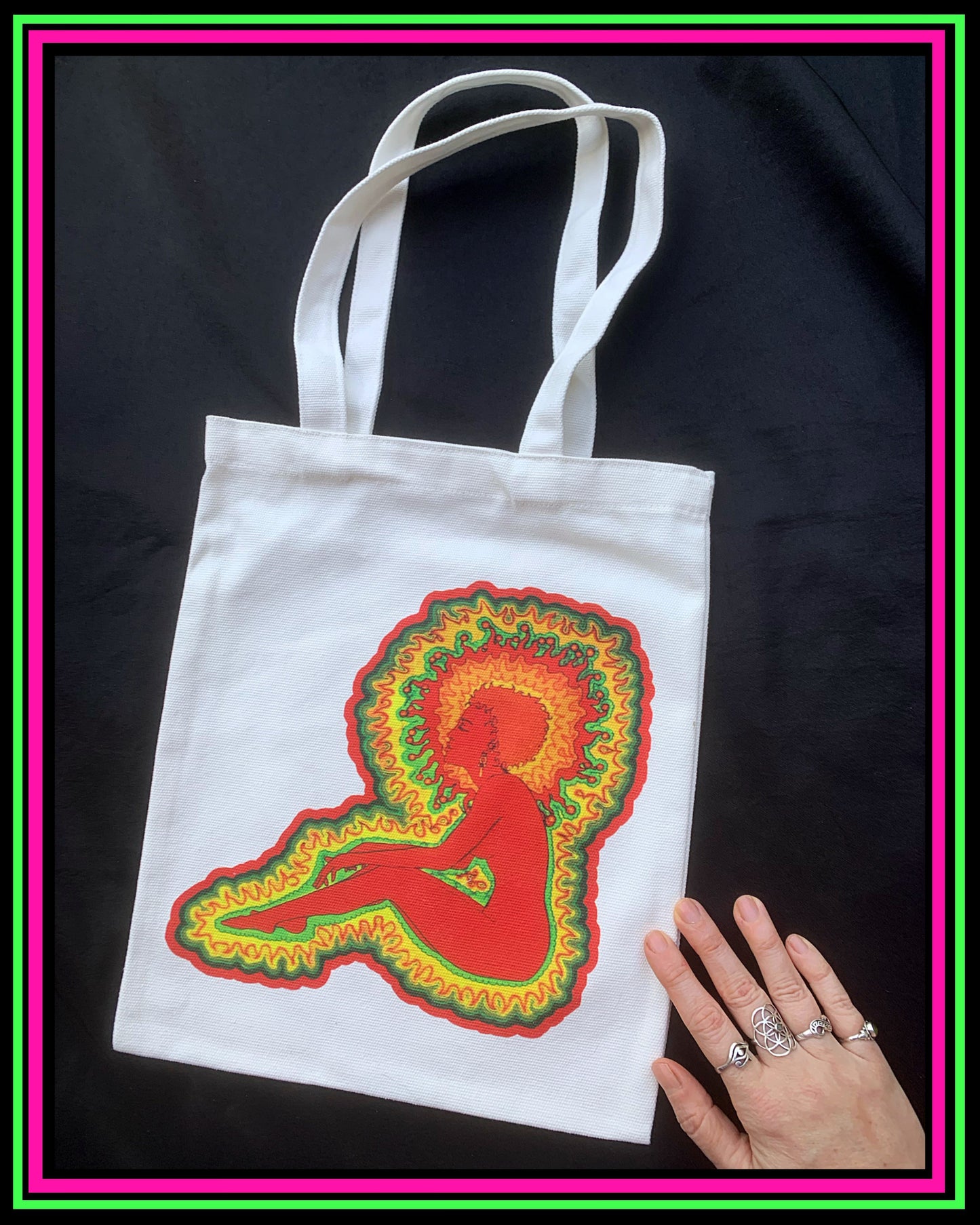 Red Lady Tote Bag