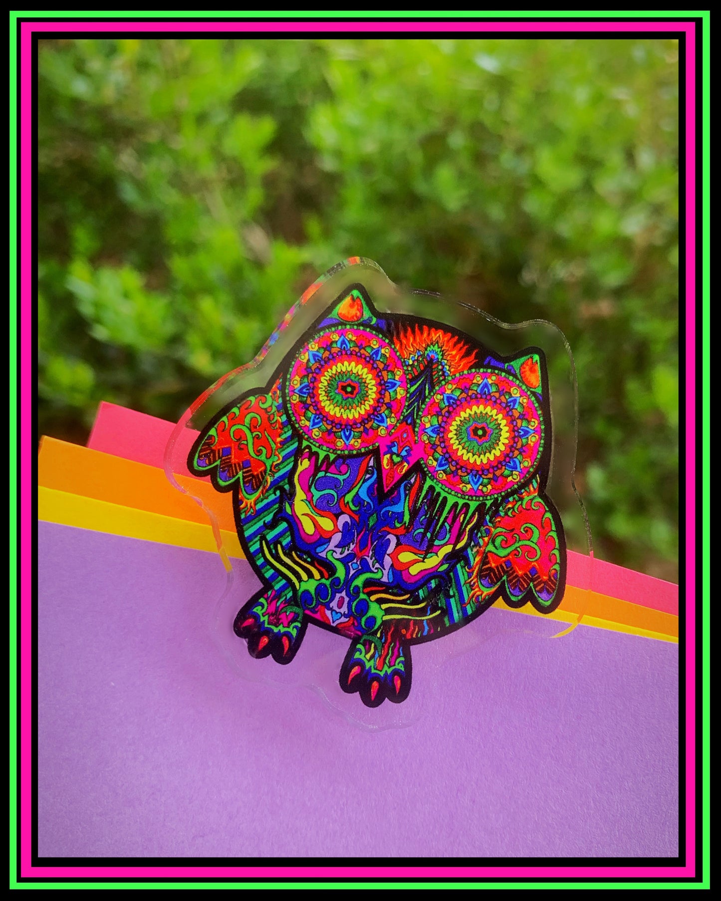 Melted Owl Binder Clip