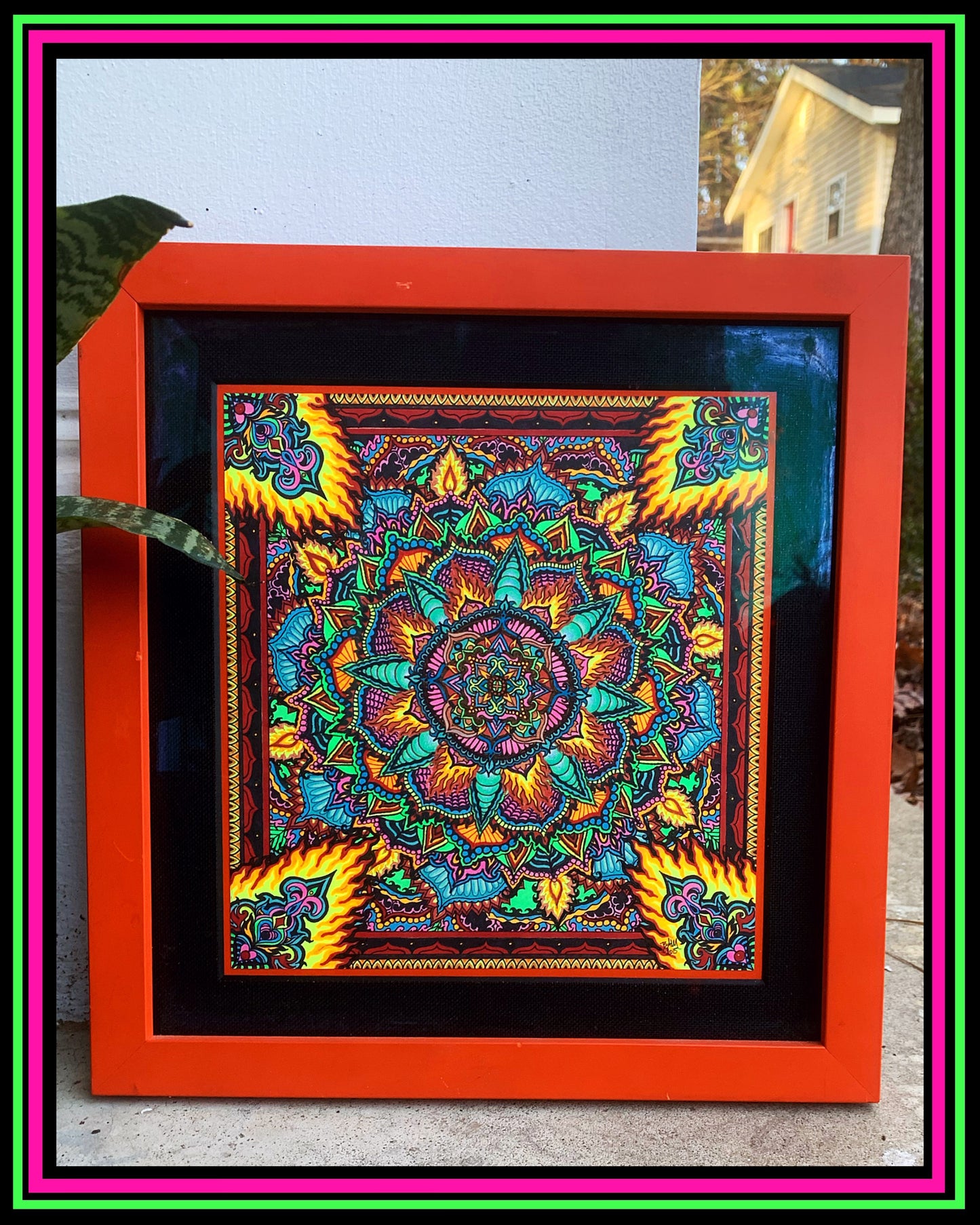 "Fire Flower" Original Drawing