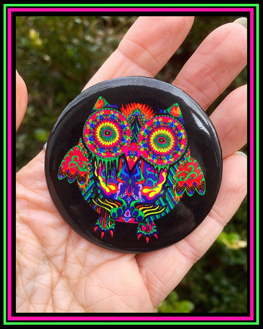 Melted Owl Button