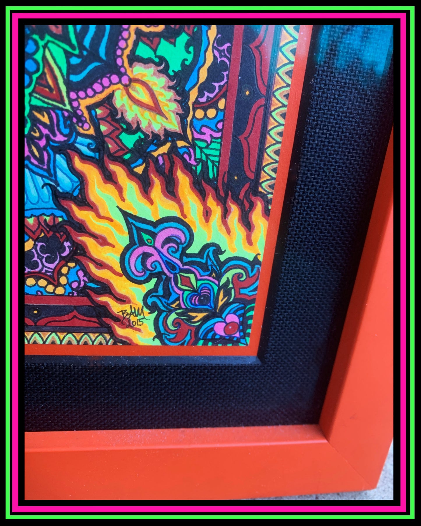 "Fire Flower" Original Drawing