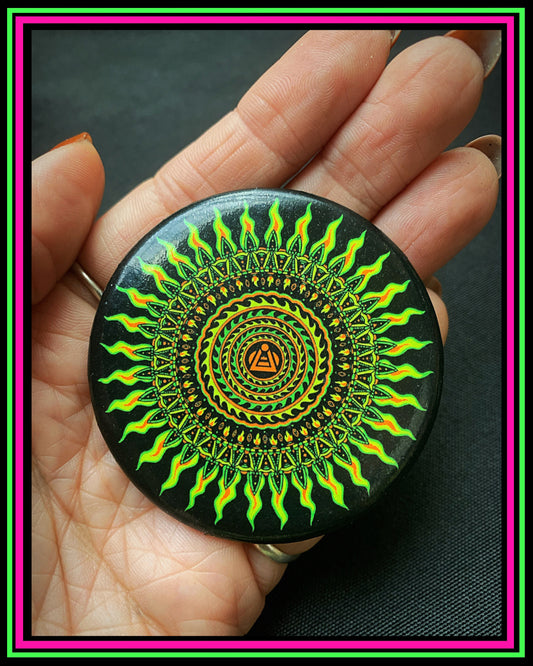 Mandala Pin-On Button