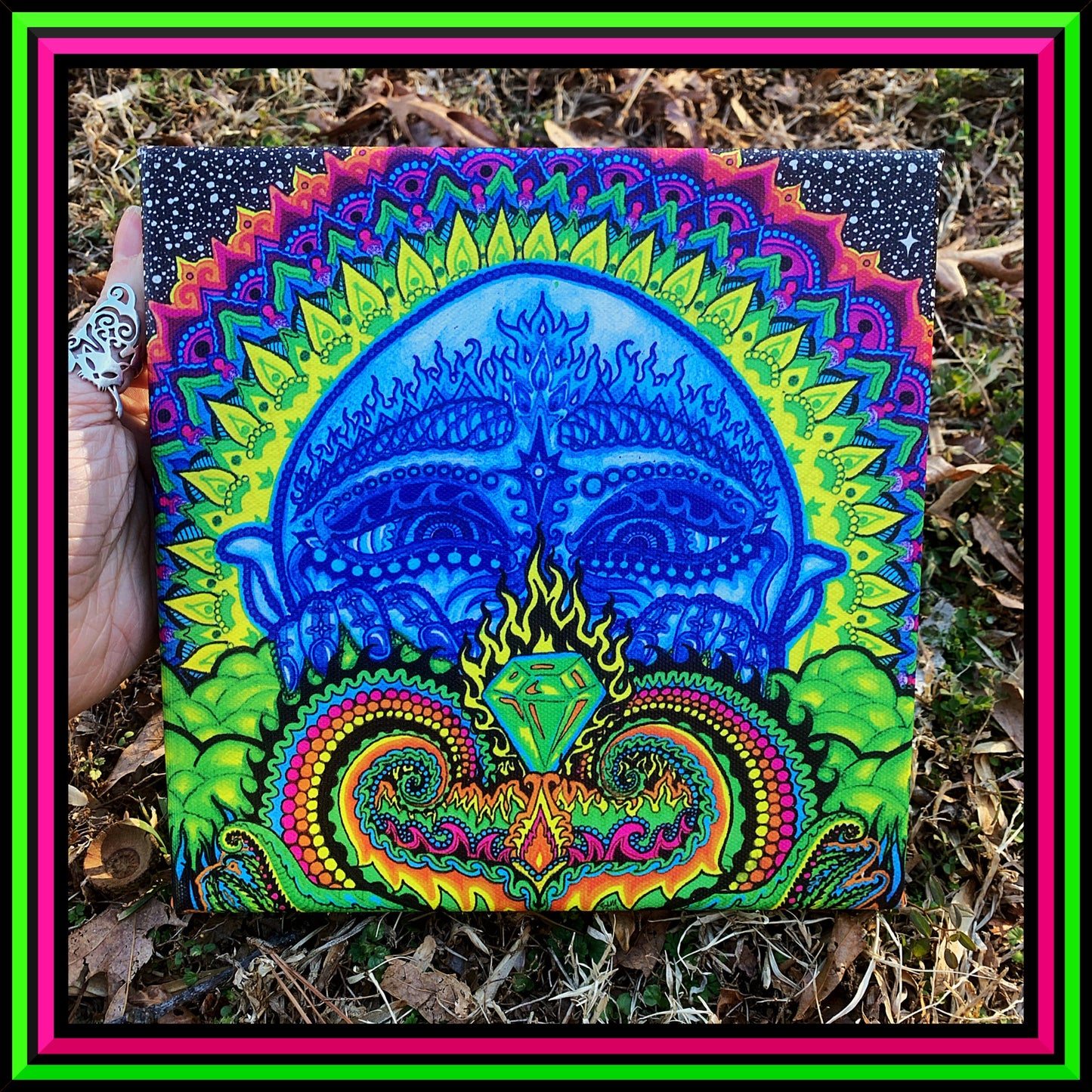 "Om Mani Padme Yum" Small Canvas