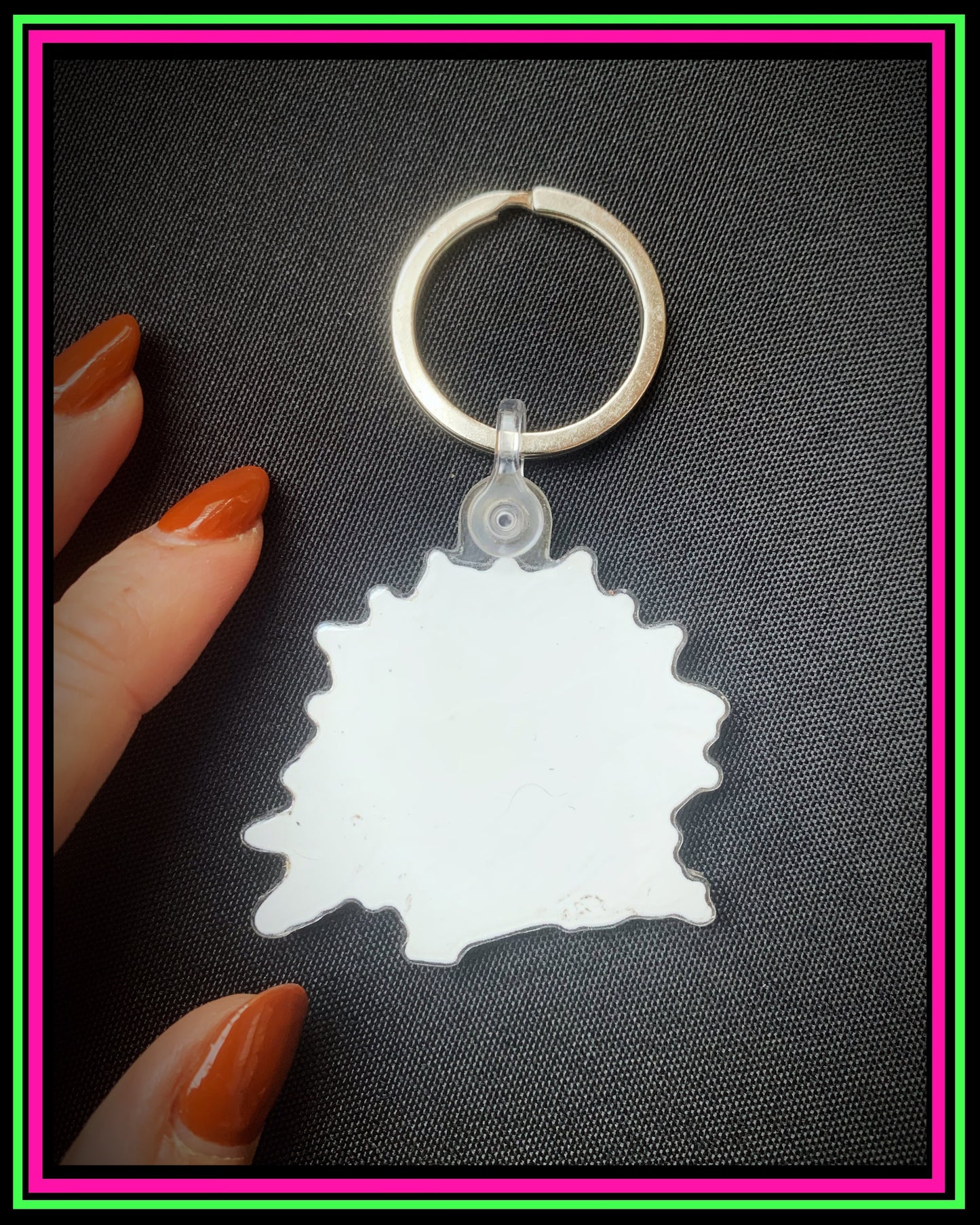 One sided “Crow” keychain