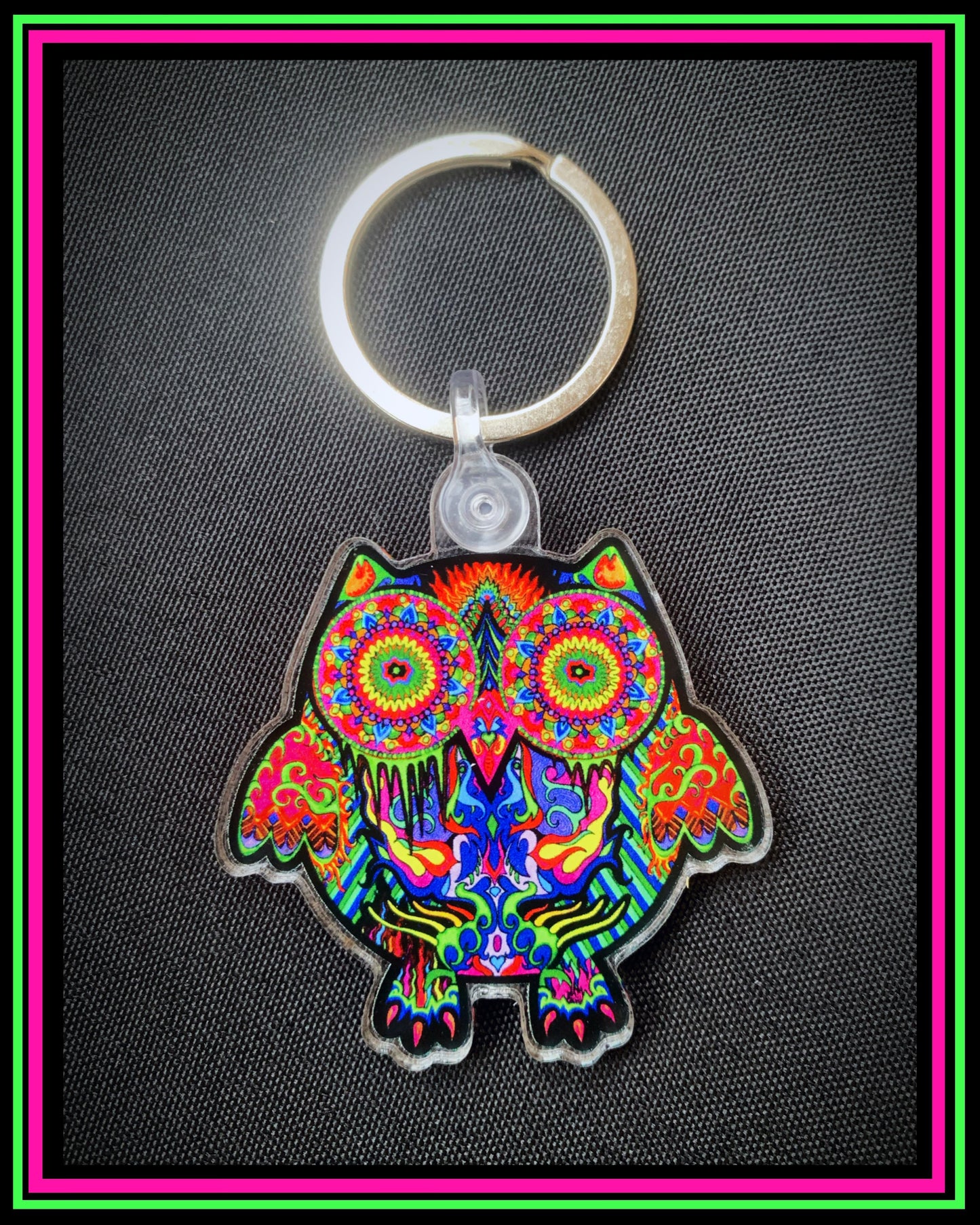 One sided Owl Keychain