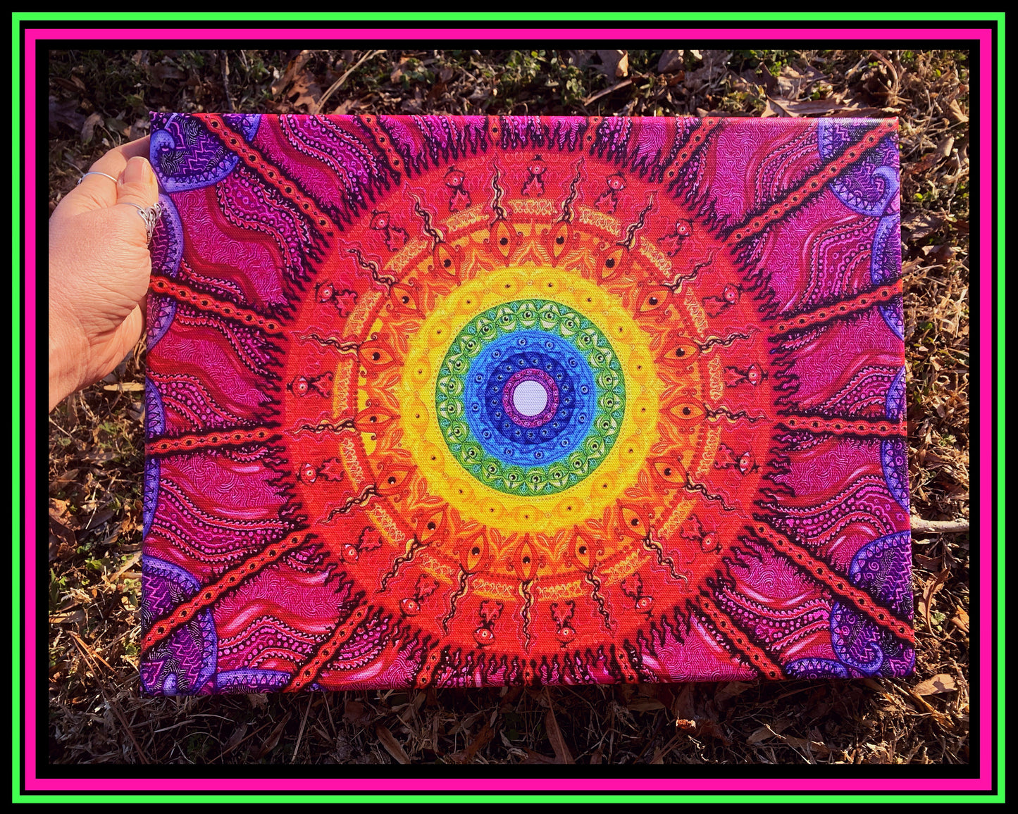 "Eye of the Chakra Storm" Canvas Print